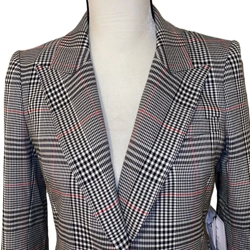 Lini Eve Plaid Single-Button Lined Blazer
